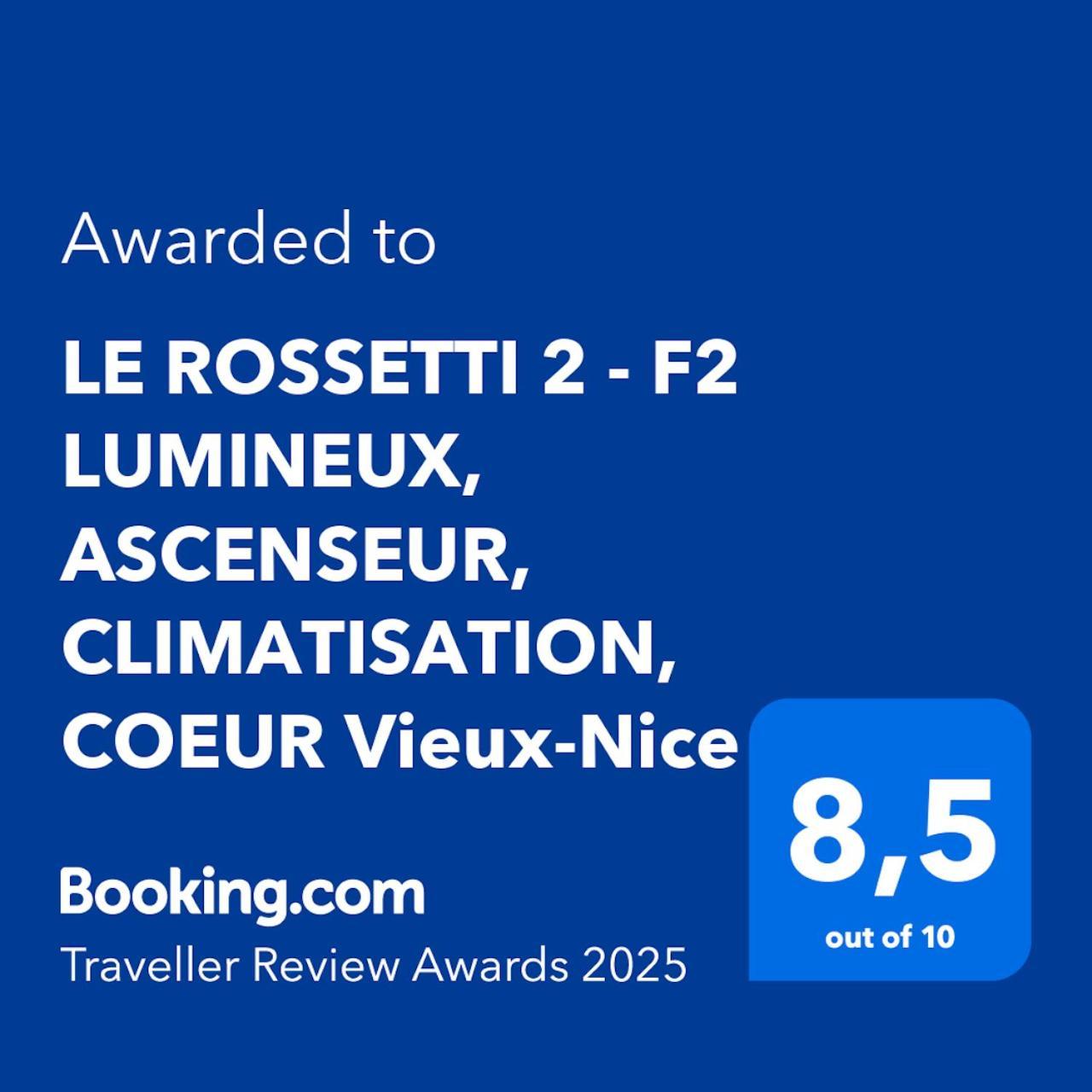 Le Rossetti 2 - F2 Lumineux, Ascenseur, Climatisation, Coeur Vieux-Nice Bagian luar foto